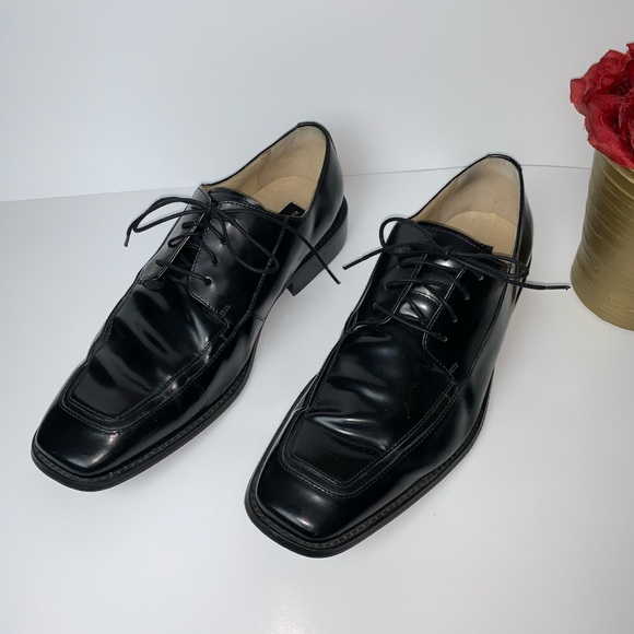 🛍 Kenneth Cole New York Men’s Black Leather Shoes - Picture 4 of 8